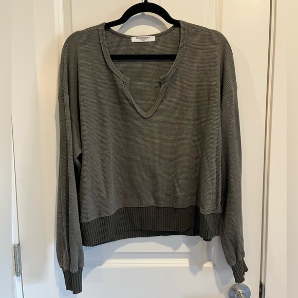 Waffle Knit Longsleeve - Picture 1 of 2